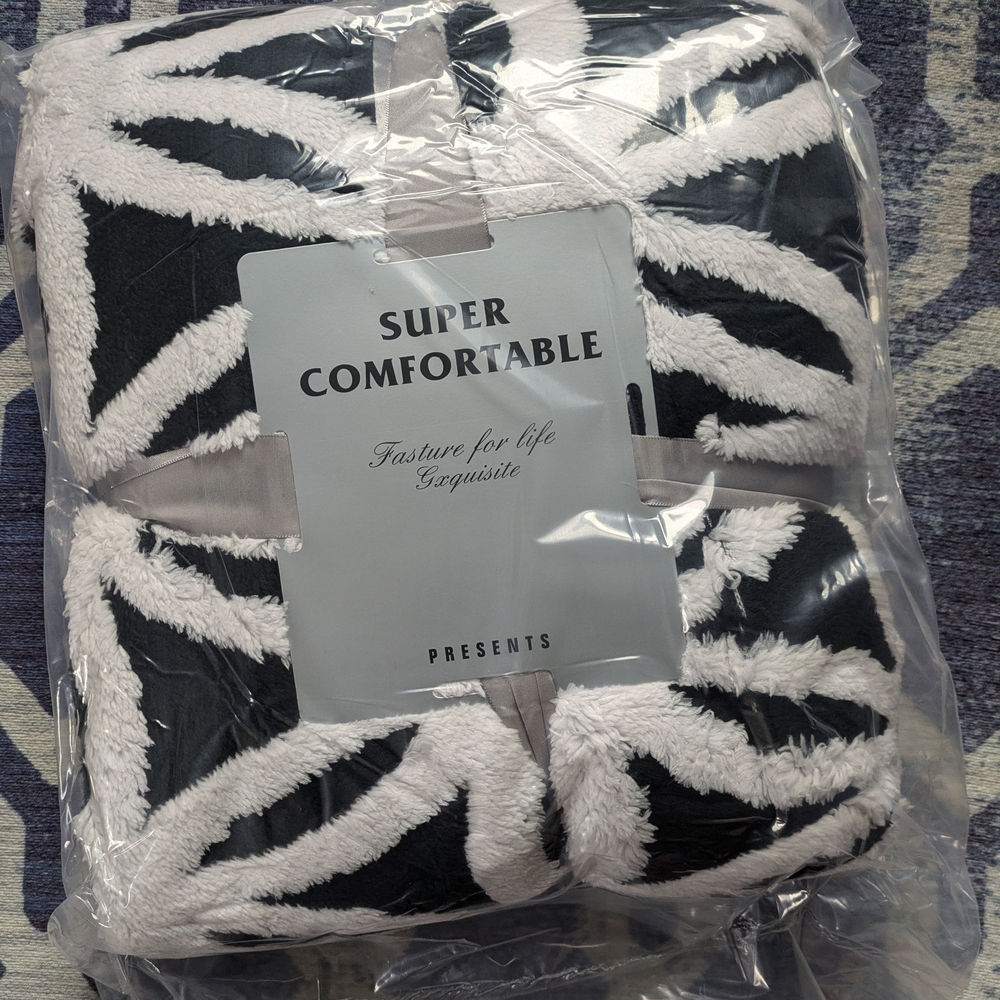 Super Comfortable Zebra Print Blanket